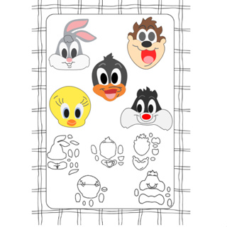 Cortador Kit Looney Tunes 3,5cm em Oferta na Shopee