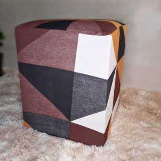 Kit 2 capas puff estampado Geo metrico  Produto igual da foto 35x35 em Oferta na Shopee