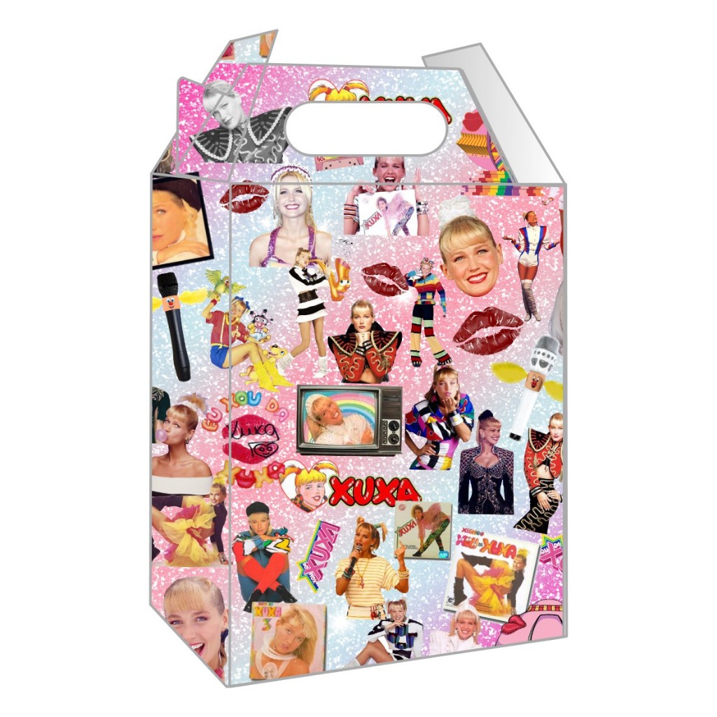 Caixa Maleta Lembrancinha de Aniversário Anos 90 Xuxa