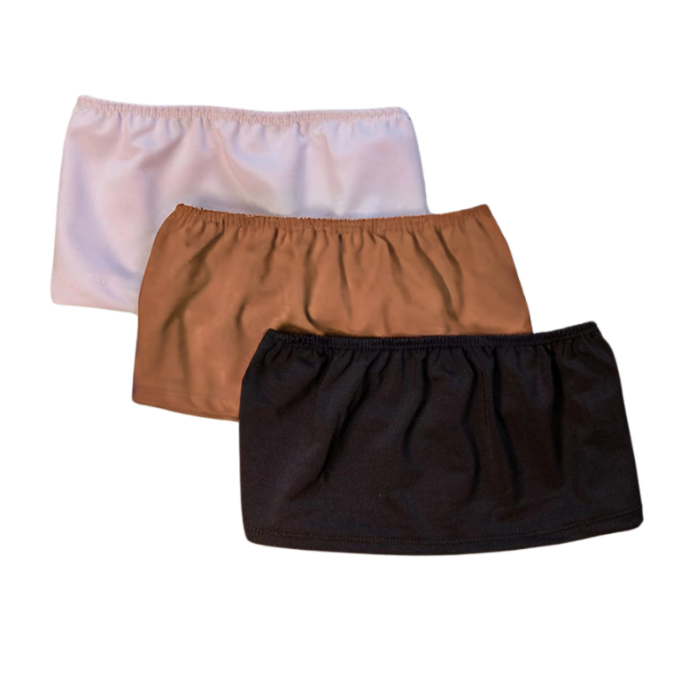 Kit 3 Cropped Faixa Top Tomara Que Caia Sem Alça Básico Liso Firme em Oferta na Shopee