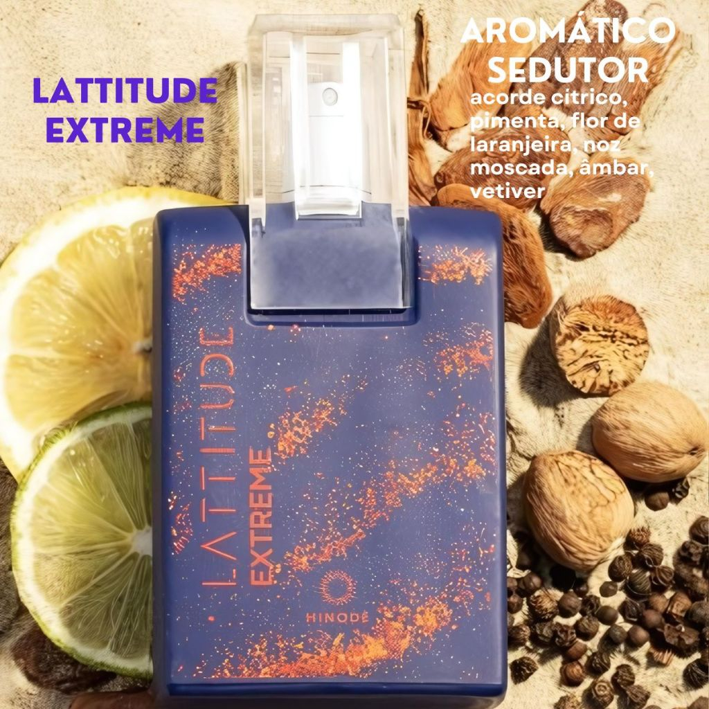 Perfume Lattitude Extreme Hinode Masculino Deo Colônia Latitude 100ml Original