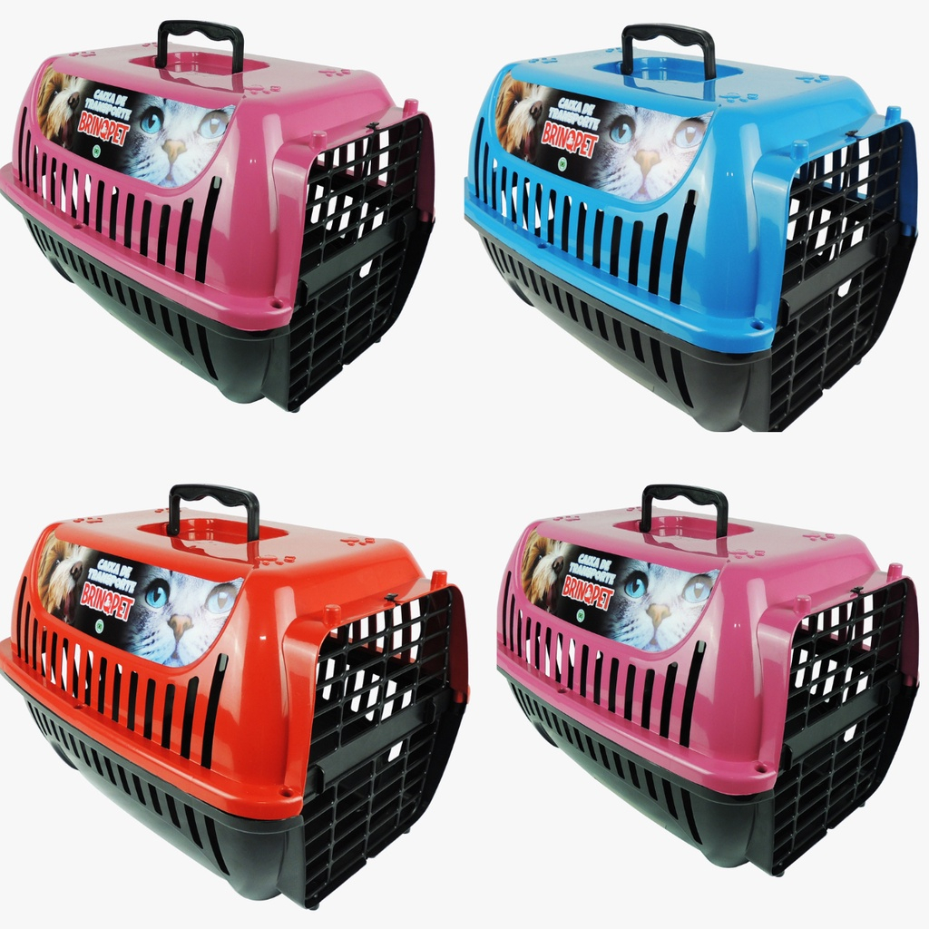 Caixa de Transporte Gato ou Cachorro Premium Brinqpet  Pequeno Porte N 1 em Oferta na Shopee