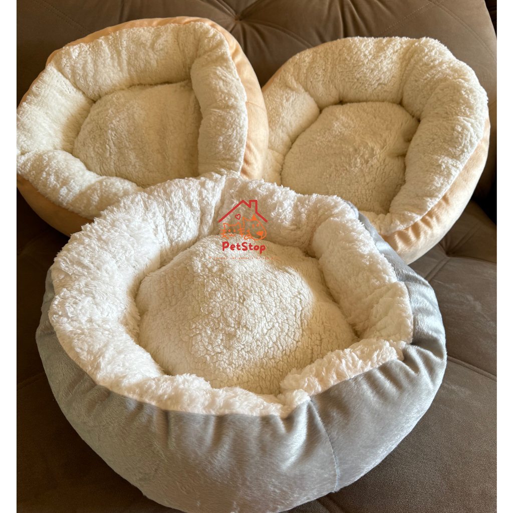 Caminha sherpa para pets cachorro gato 70x70cm cama pet
