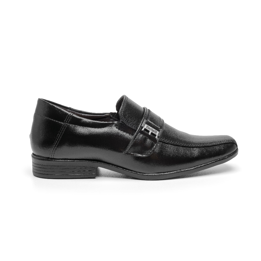 Sapato Social Infantil Masculino Preto Menino Original Casamento Elegante Fivela