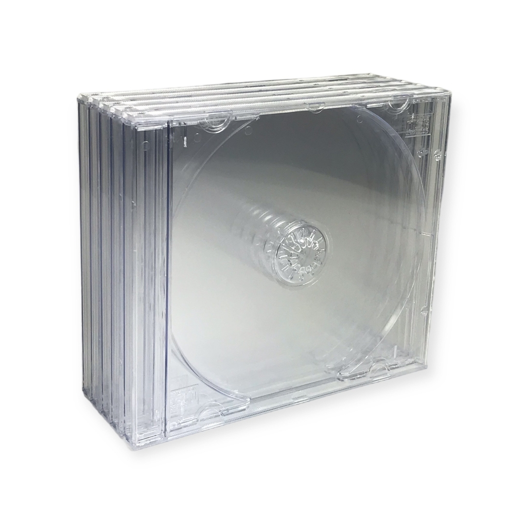 20 Capa Caixa Acrilica Cd Box Tradicional - Transparente
