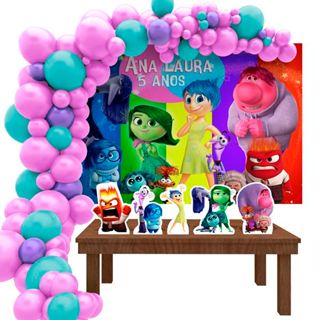 Kit Ouro Personalizado Festa Aniversário Divertidamente 2 M2 Decoração Cenários em Oferta na Shopee
