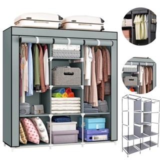 Guarda Roupa Dobrável Organizador De Roupas Armário Grande Quatro Cores
