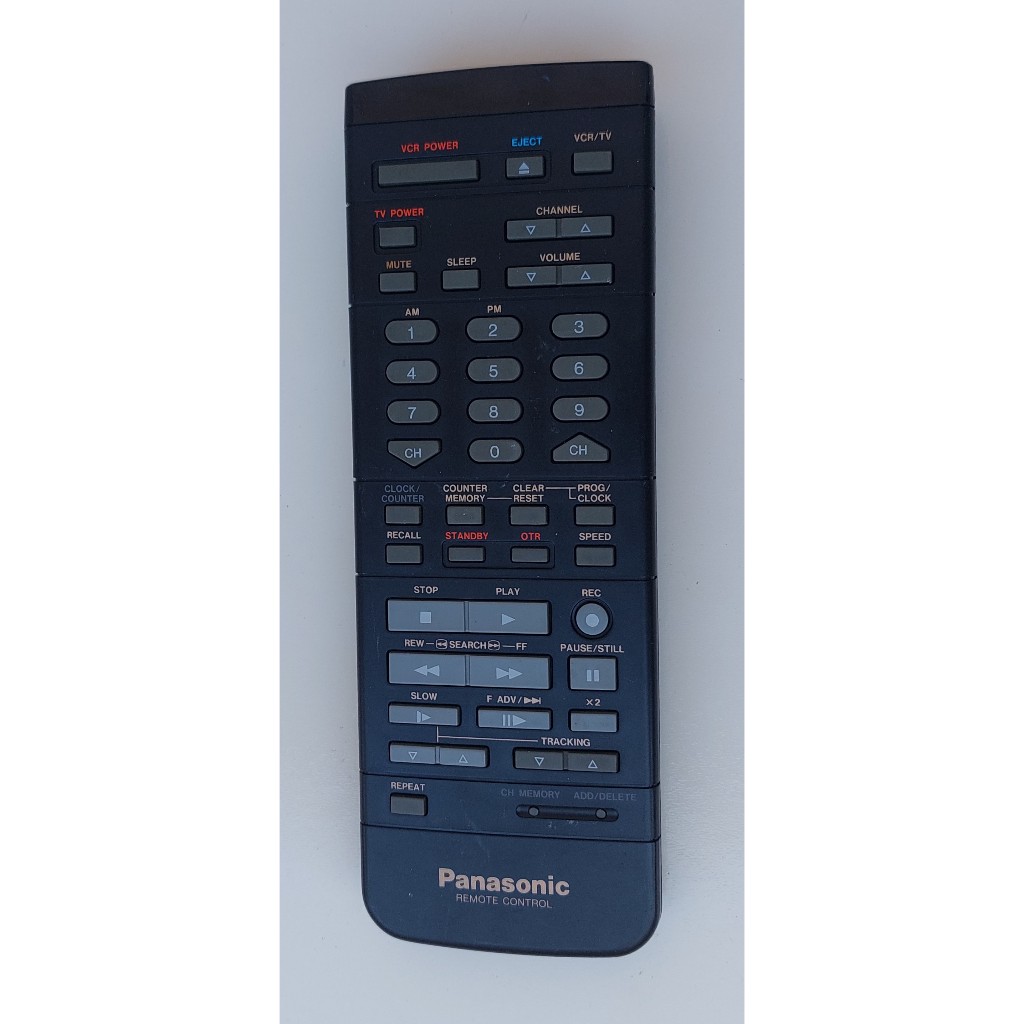 Controle Remoto Panasonic Vsqs00727 Para Vídeo Cassete K7