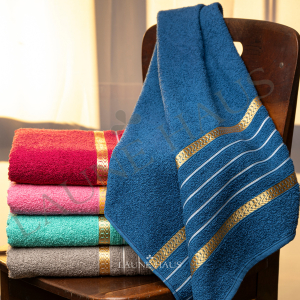 Kit Com 05 Toalhas De Rosto Felpudas 48cm x 75cm 100% Puro Algodão  Laune Haus