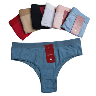 Kit 7 Calcinhas Tanga 100% Algodão Antialérgica Conforto Elástico Reforçado