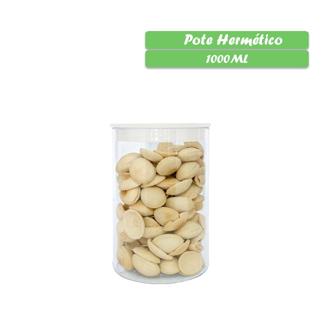 Pote Hermetico Slim Para Mantimentos Transparente 1000 Ml