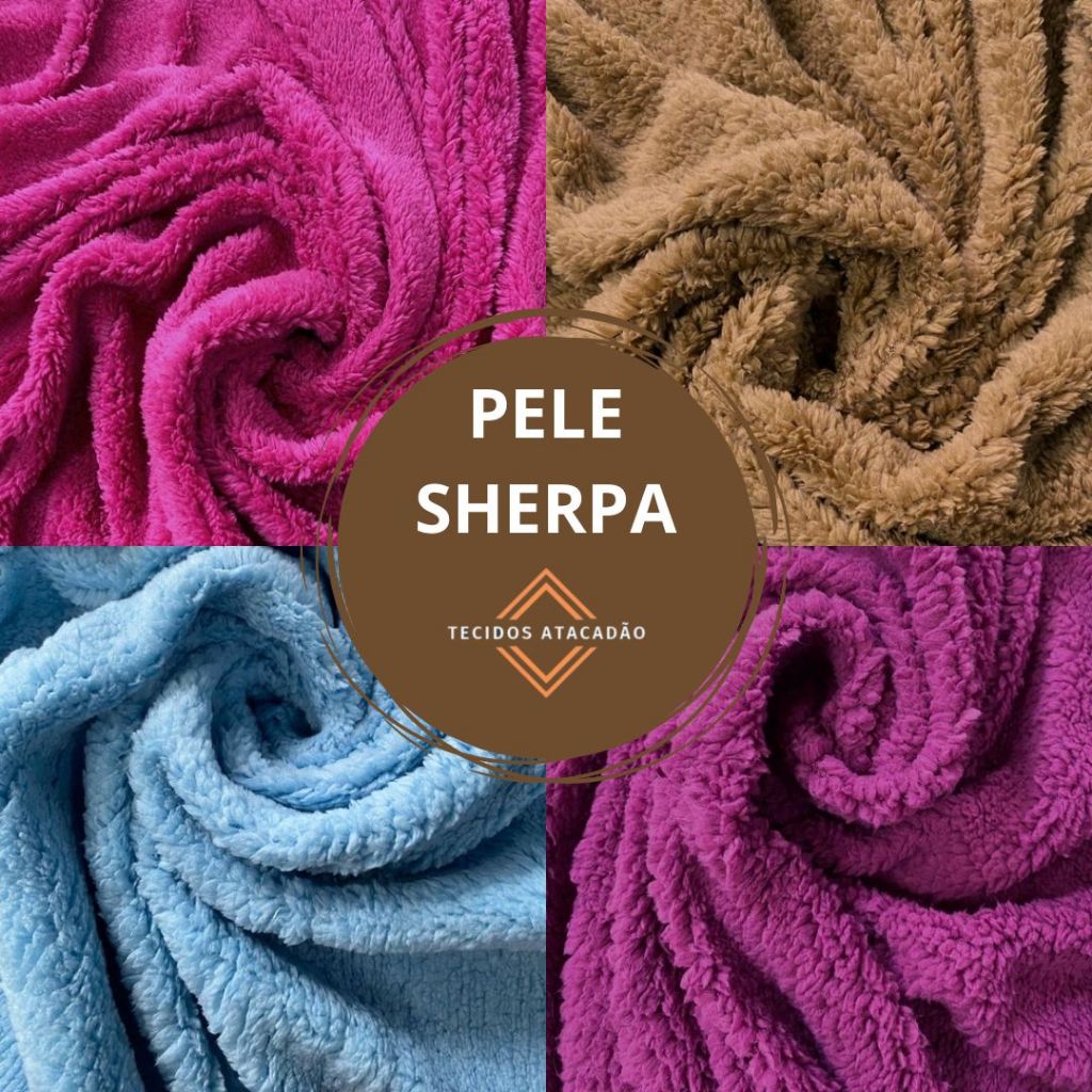 2 Metros Tecido Sherpa Pele De Carneiro Carapinha 2mts comp. x 1,60mts larg