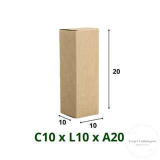 Verpel Embalagens 25 Caixas de Papelão 10x10x20 E-commerce e Cosméticos em Oferta na Shopee