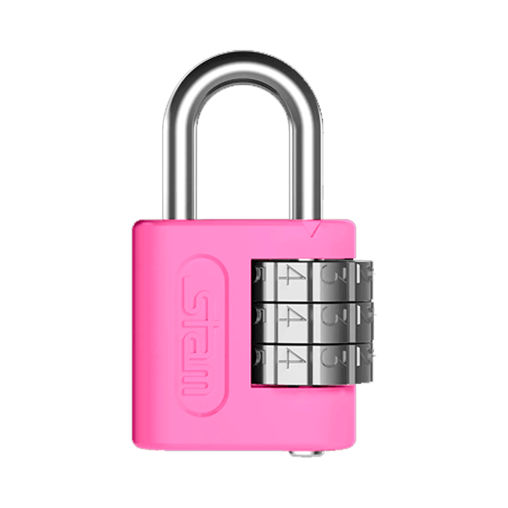 Cadeado Stam Segredo 25 mm Rosa