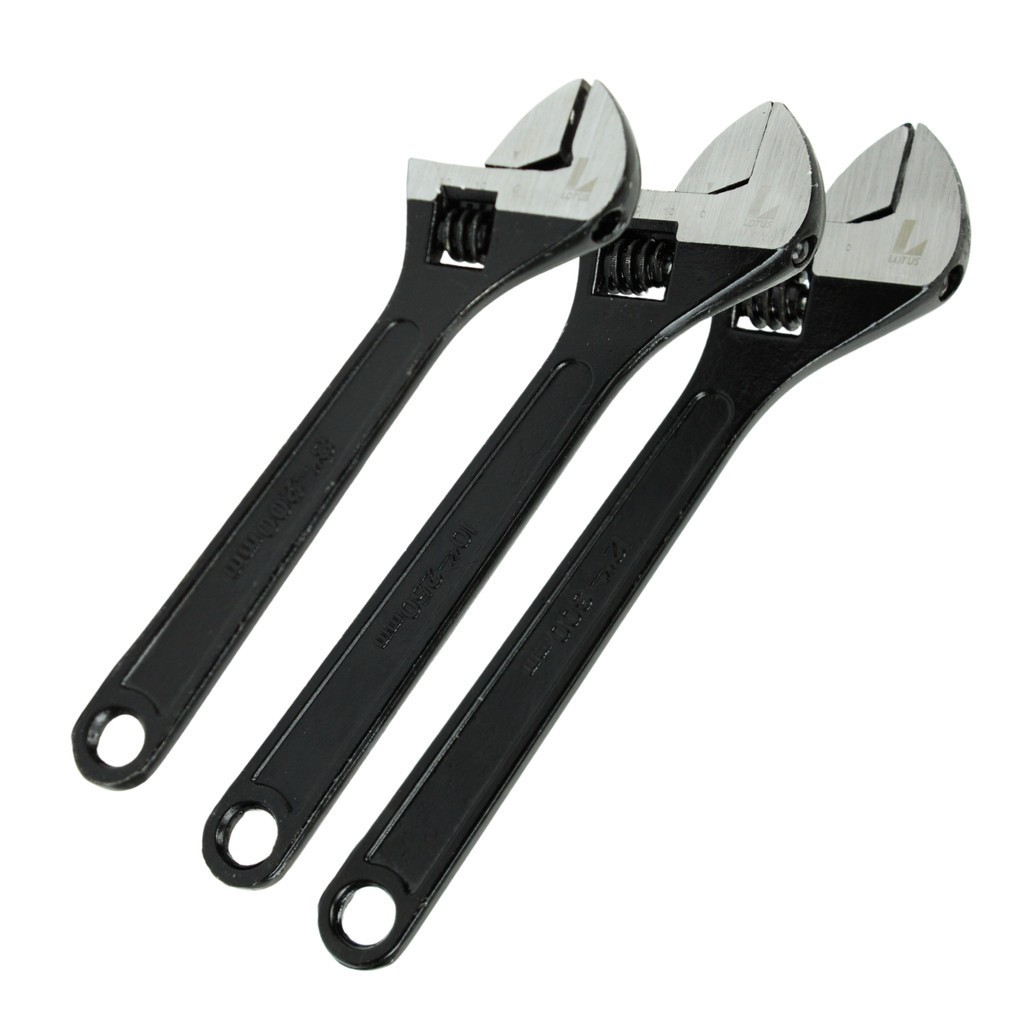 Jogo Chave Inglesa Ajustável 12,10 E 8 Polegadas 3 Peças - PROFISSIONAL DE QUALIDADE em Oferta na Shopee