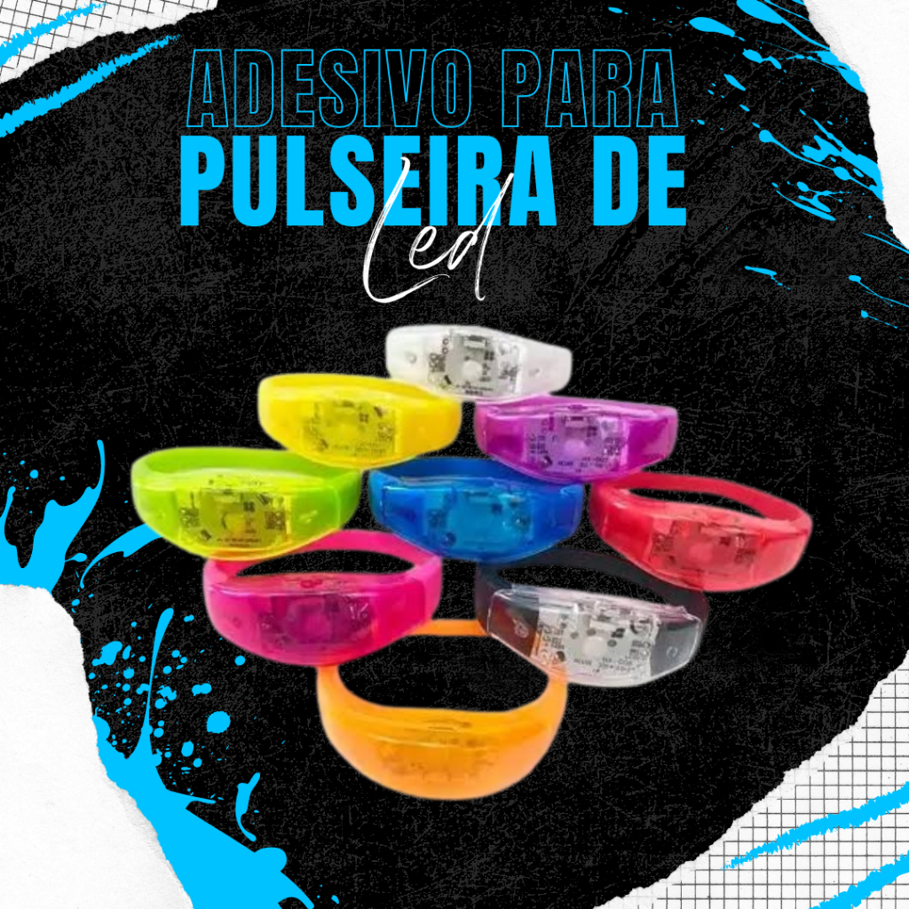 ADESIVOS PERSONALIZADOS PARA PULSEIRA DE LED