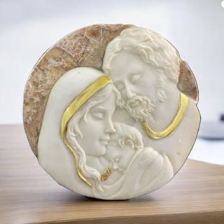 Adorno de Mesa Sagrada Família 6 cm em Resina Importada Lembrança Resistente ao Sol e Chuva em Oferta na Shopee