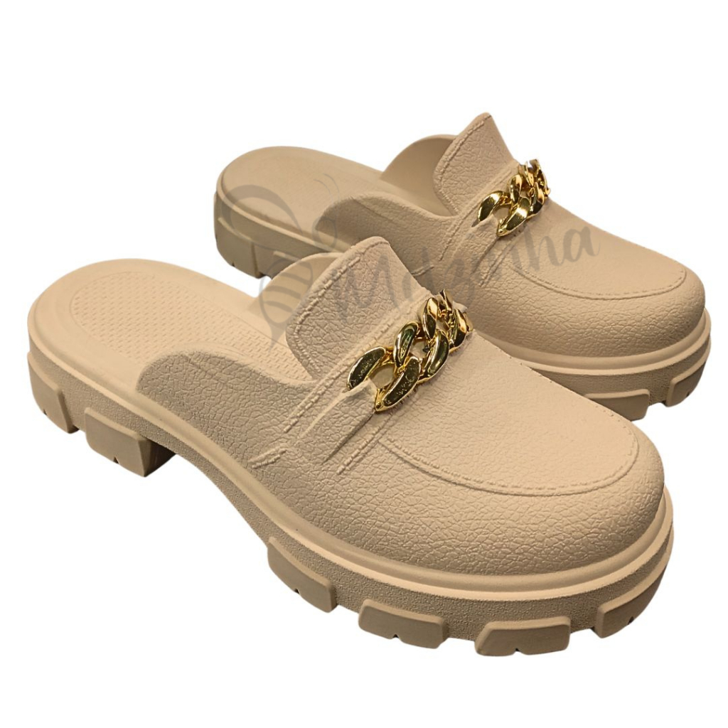 Sapato Mule Mocassim Feminino Tratorado Confortável