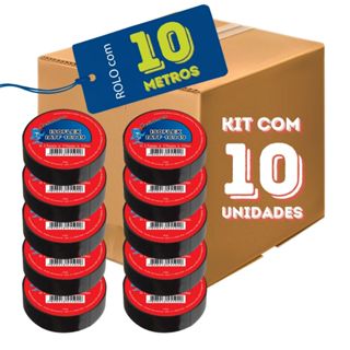 Fita Isolante Anti Chama Isoflex 19mm X 10m com 10 Unidades em Oferta na Shopee