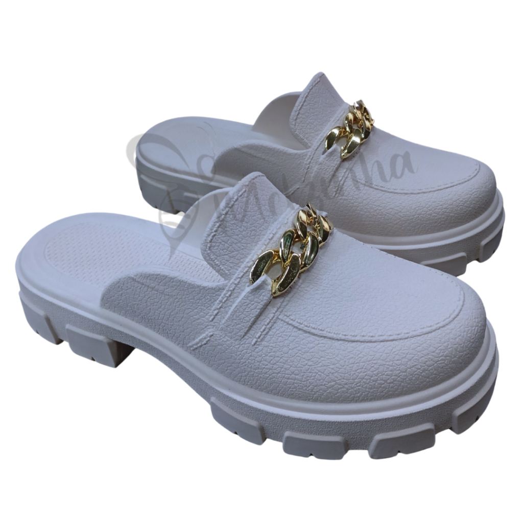 Sapato Mule Mocassim Feminino Tratorado Confortável