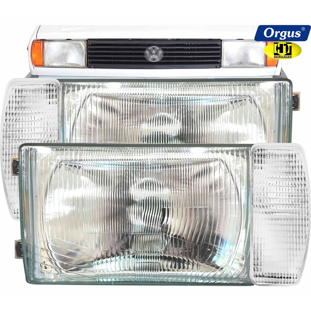 Farol Voyage Parati 1981 1982 1983 1984 1985 1986 Gol Saveiro 1985 1986 Lente de Vidro Orgus e Setas
