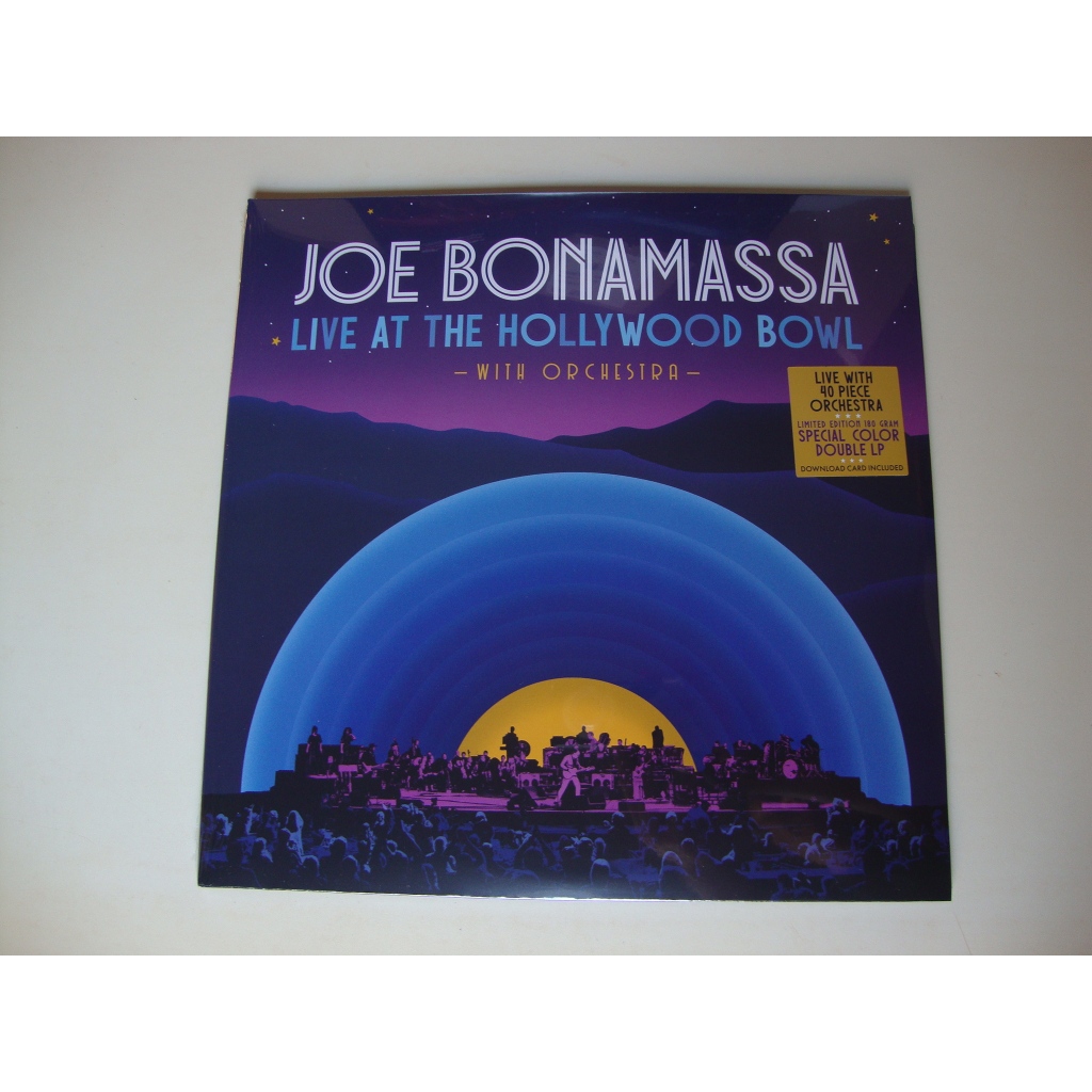 LP Vinil Duplo - Joe Bonamassa - Live At The Hollywood Bowl with Orchestra - Importado, Lacrado (Blue Eclipse - Limited Edition 180 gram - Special Color Double LP)