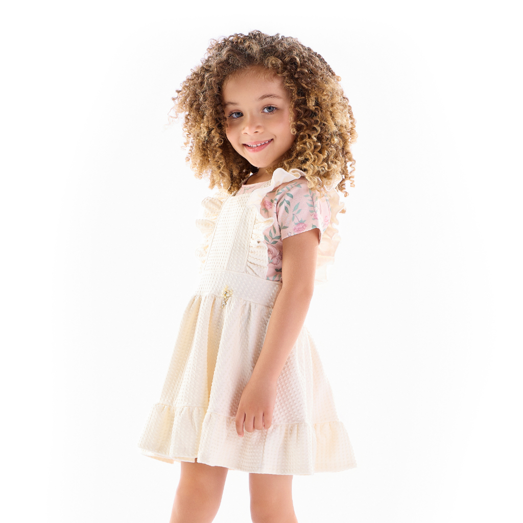 Salopete Infantil Feminina Verão, Kukiê