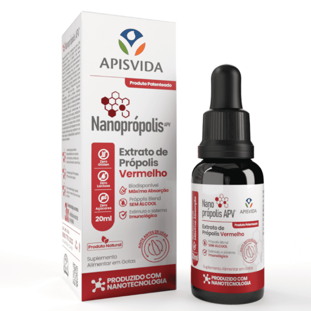 Apis Vida Nanoprópolis Extrato de Própolis Vermelho  20ml