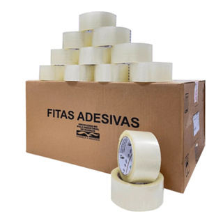 Kit 10 Rolos De Fita Adesiva Durex 45x100 Metros Transparente Fita Larga em Oferta na Shopee