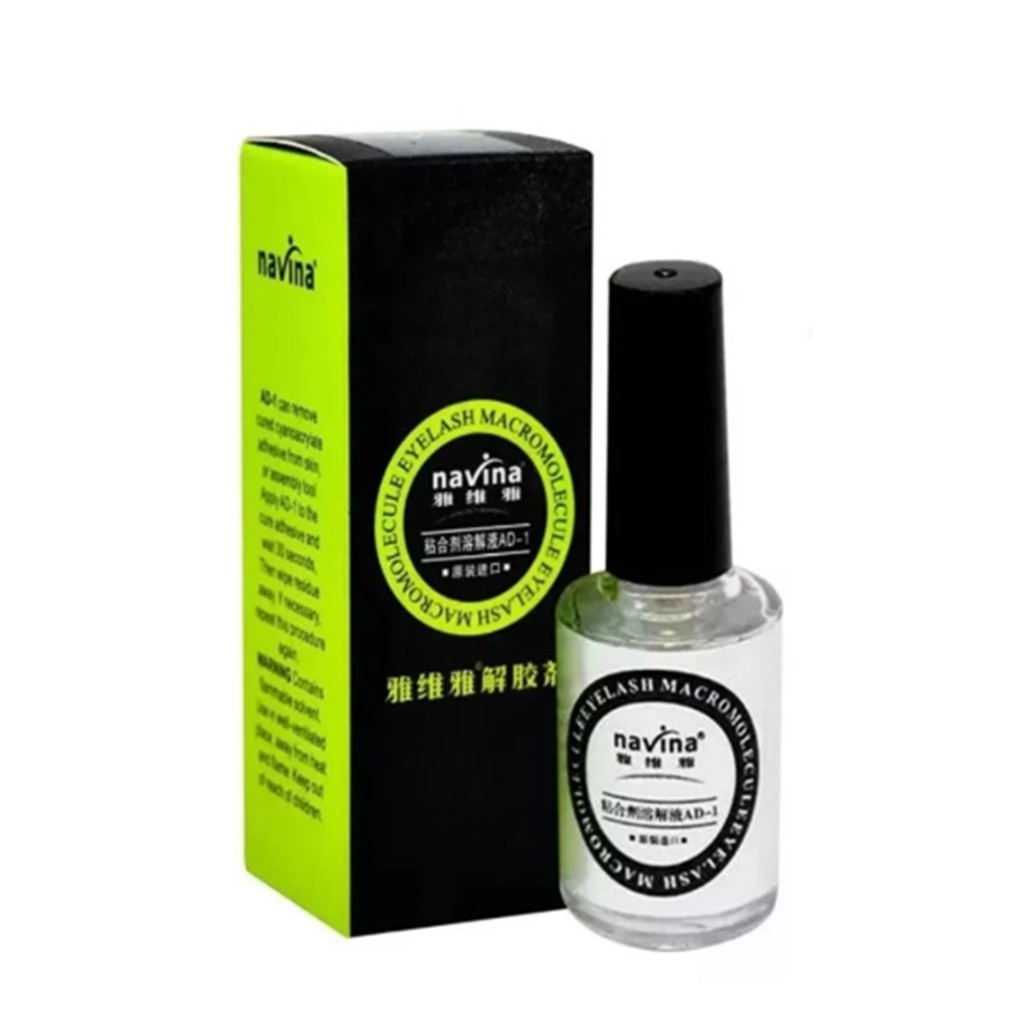 Removedor Líquido De Cola De Cílios Fio A Fio 10ml Navina em Oferta na Shopee