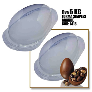 1~4 Forma Simples  Ovo Liso 5kg 1413 em Acetato BWB Para Bombom e Doces de Chocolate e Confeitaria. em Oferta na Shopee