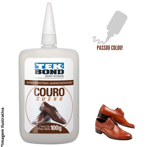 Adesivo instantâneo Tekbond couro 100g, sapatos, borracha, metal, eva, viton, neoprene em Oferta na Shopee