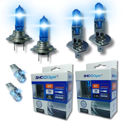 Kit Lampada Farol Alto Baixo E Lanterna Foco Duplo H1 H7 T10 Super Branca Iluminação Automotiva