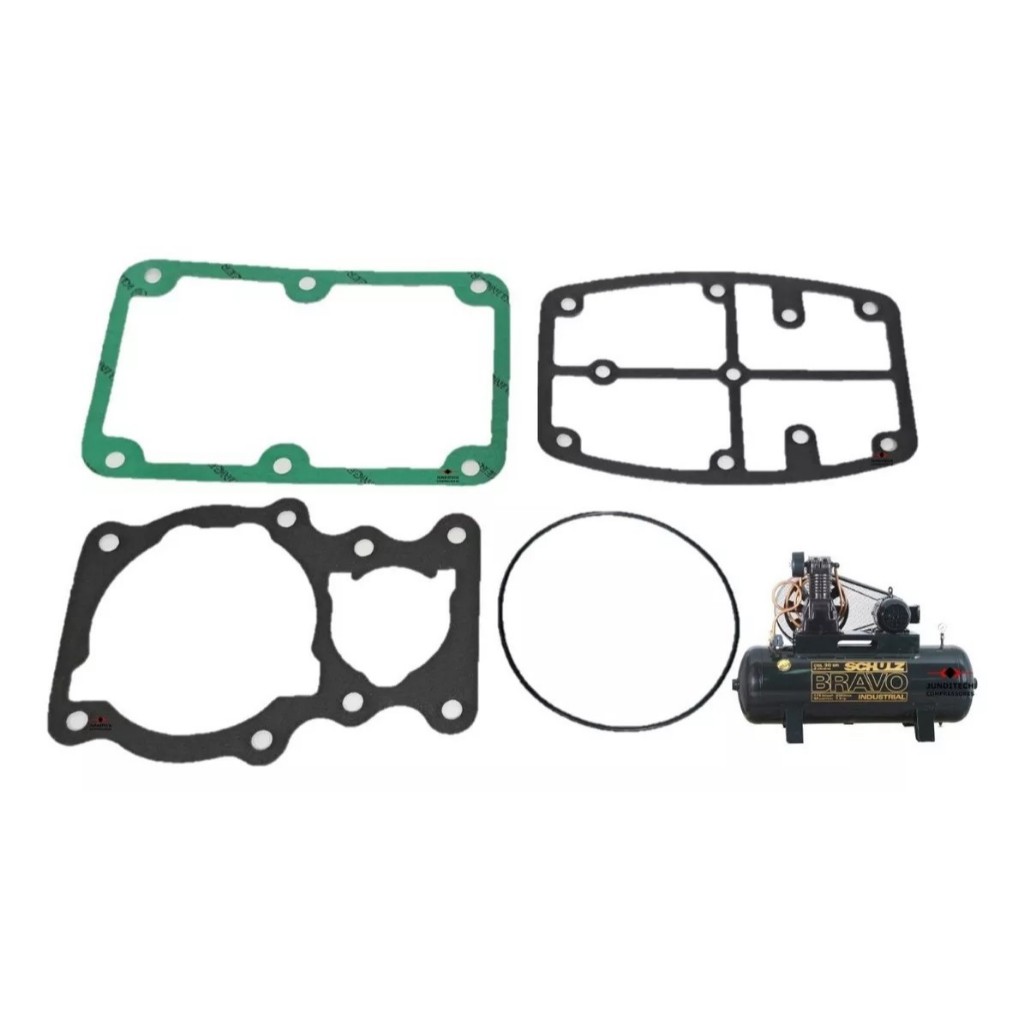 Kit de Juntas Compressor Schulz Csl 30 Br E Csl 40 Br Bravo Completo Jogo de Juntas CSL 30 Bravo CSL 40 Braco