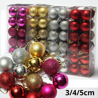 Kit Bolinhas Enfeite Árvore De Natal 3cm /4cm/5cm Mista Lisa Fosca Glitter Decoração Natal...