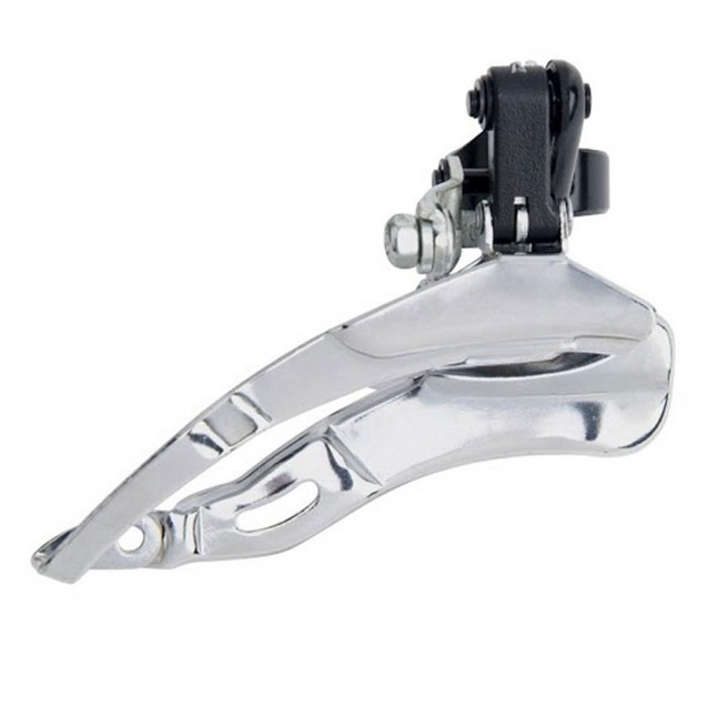 Câmbio Dianteiro Sunrace 3v bicicleta Cromado Puxa por Cima 21v 24v
