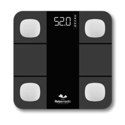 Balança Digital Corporal Bioimpedância Smart Aplicativo Bluetooth Relaxmedic