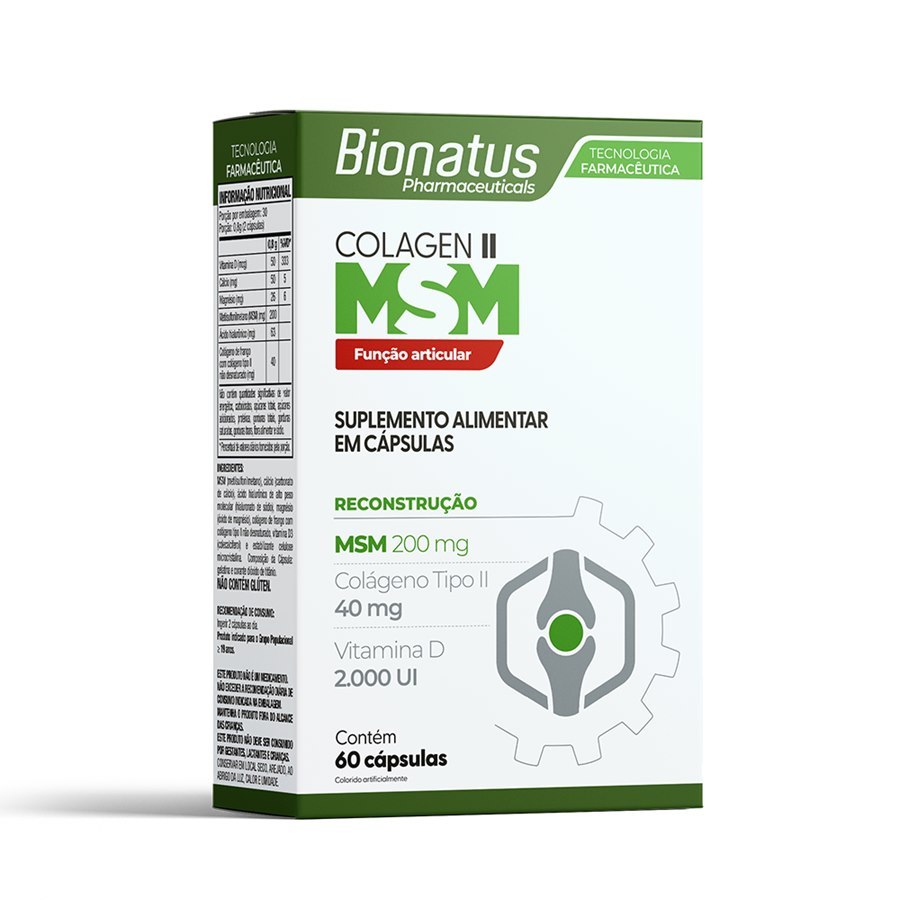 Colagen || MSM - Colágeno tipo || + Vitamina D 60 cápsulas