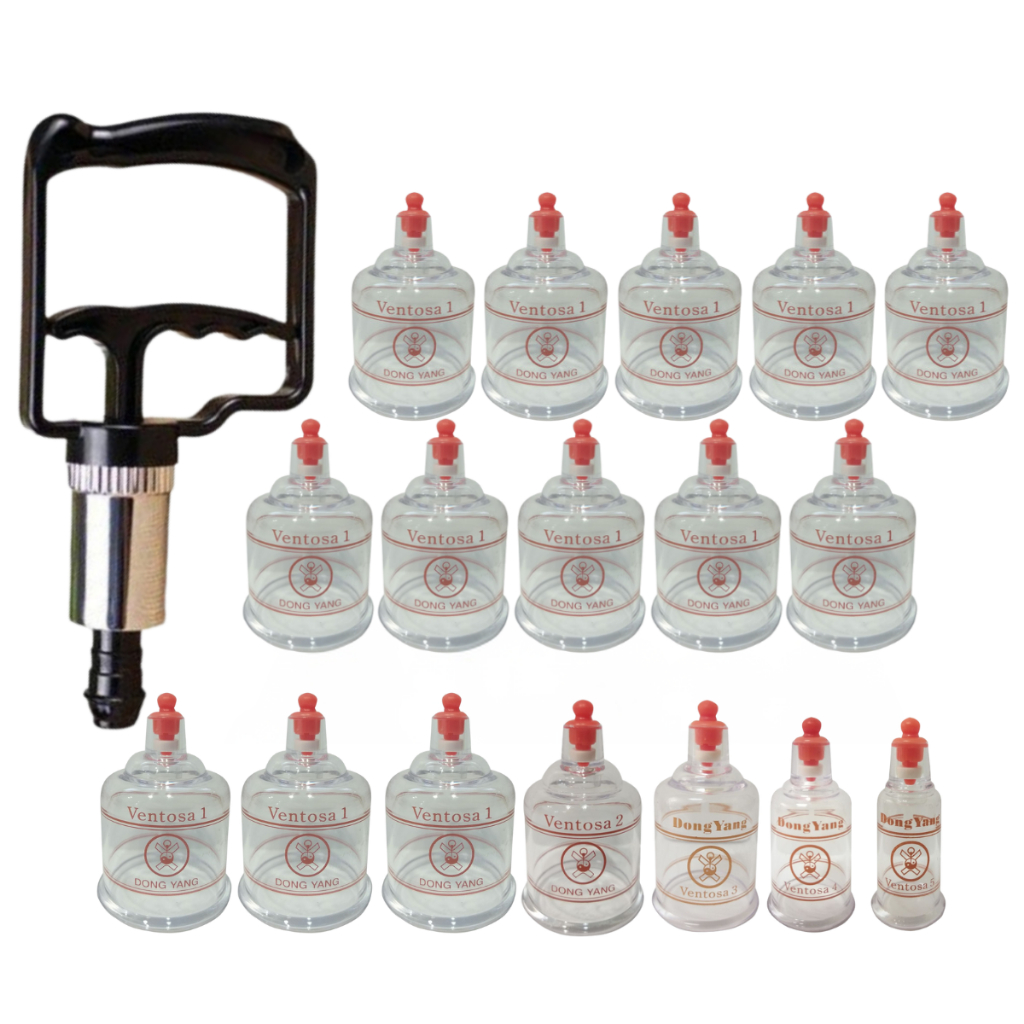 Kit Ventosa Dong Yang 17 Copos Original Com Aplicador De Sucção Compativél