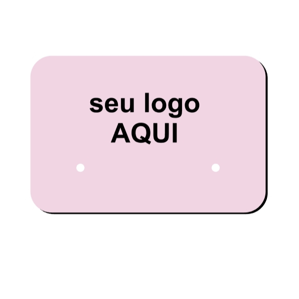 60 Tags 3x4cm em Papel Couchê Brilho ou Papel Fotográfico com furos para 1 par de brincos