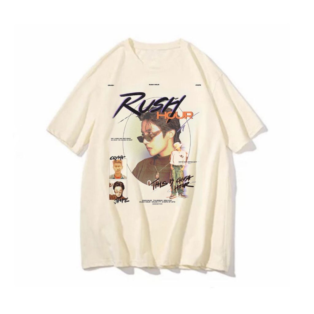 Camiseta Crush rush hour album musica blusa feminina masculina unissex cantor soul banda korea show