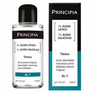Tônico Principia 7% Ácido Lático + 1% Ácido Salicílico - AL-7 em Oferta na Shopee