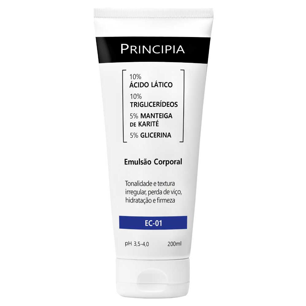 Emulsão Corporal Principia c/ 10% Ácido Lático EC-01 200ml - Beauty