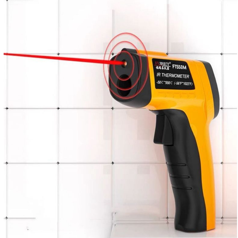 Termômetro Digital Infravermelho Laser Medição Temperatura Industrial -55ºc - 400ºc