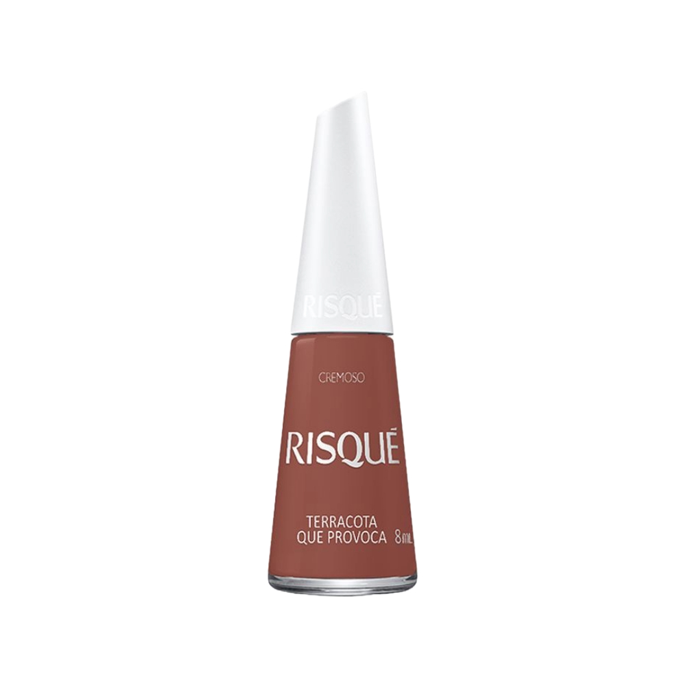Esmalte Risqué Cremoso Terracota Que Provoca em Oferta na Shopee