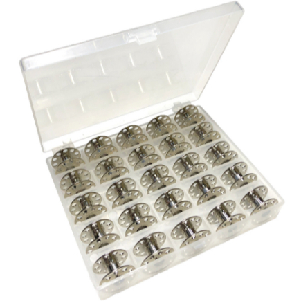 Estojo Porta Bobina Alta / Baixa Estojo 25 Bobinas Metálicas