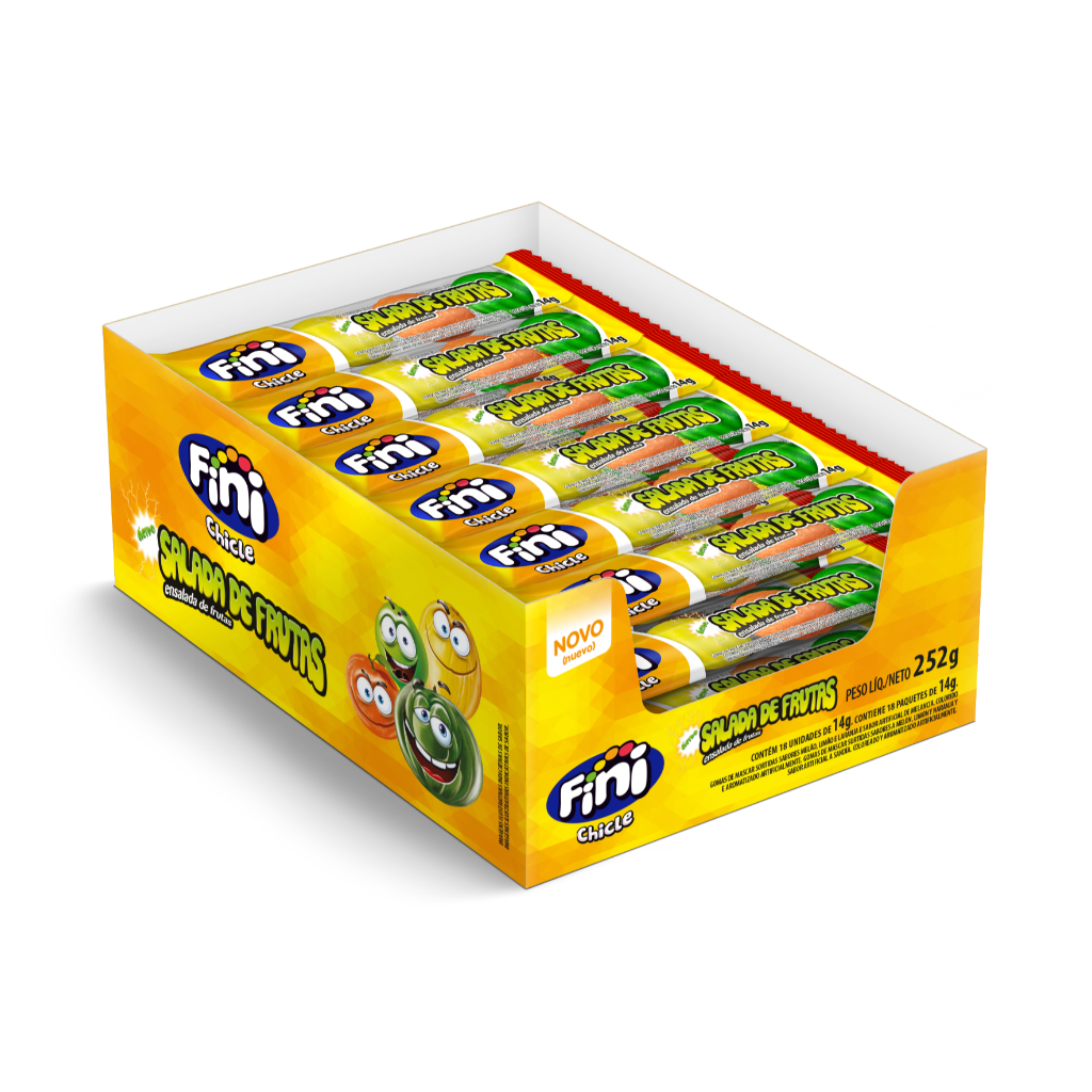 Caixa 12Iun De 14G Fini Chiclete Salada De Frutas em Oferta na Shopee