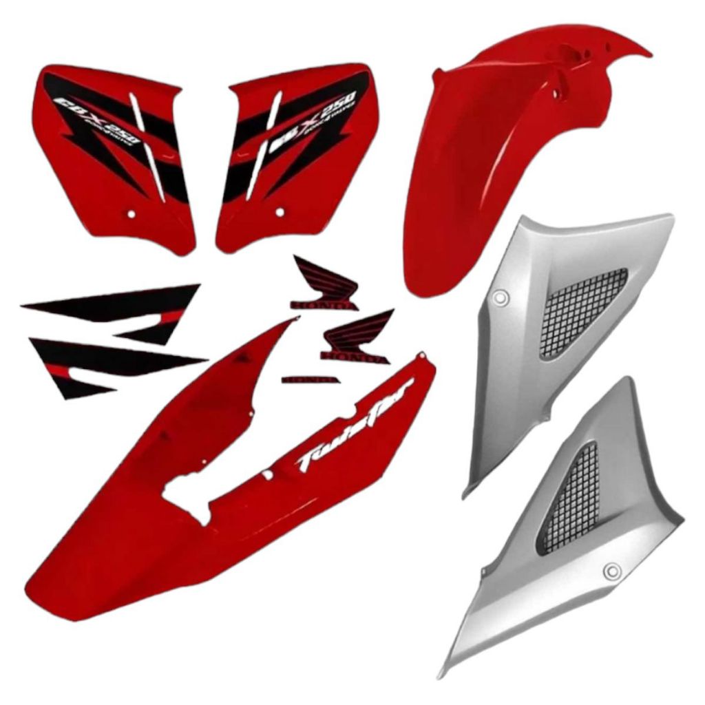 Carenagem CBX 250 08 Twister aba paralama rabeta