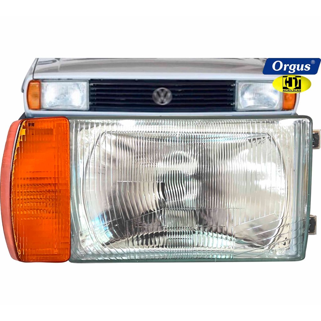 Farol Voyage Parati 1981 1982 1983 a 1986 Gol Saveiro 1985 1986 Lente de Vidro Orgus e Seta Âmbar