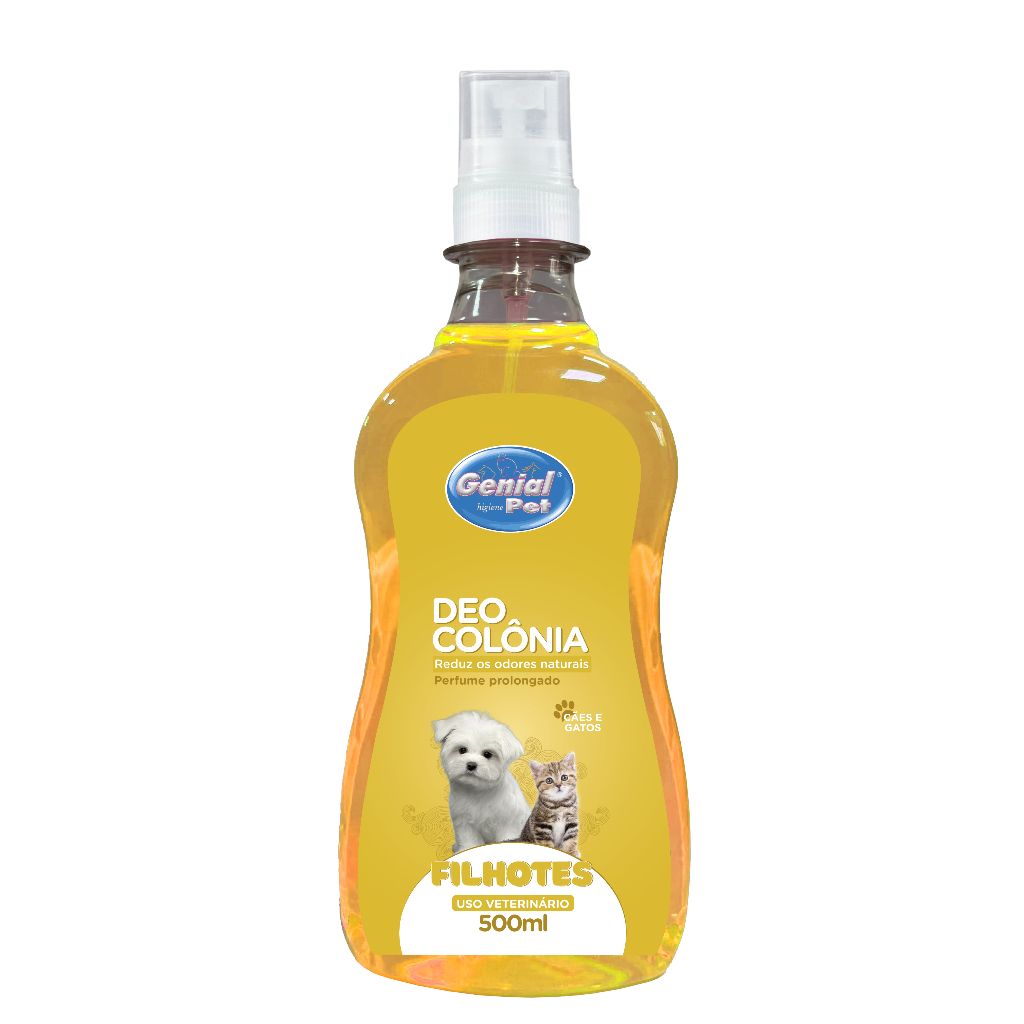Perfume Deo Colônia p/ Cães e Gatos 500ml Genial Pet